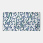 Fleurs Blue Hyacinth sur blanc (Recto)