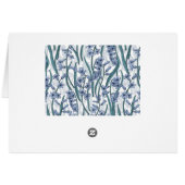 Fleurs Blue Hyacinth sur blanc (Dos Horizontal)