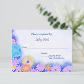 Fleurs Boho Arc-en-ciel multicolores RSVP (Debout devant)
