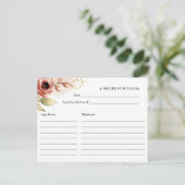 Fleurs Boho, Fête des mariées Carte Recette Person (Debout devant)