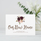 fleurs bordeaux que nous avons bougé faire-part (Debout devant)