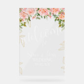 Fleurs botaniques roses mariage or (Recto)