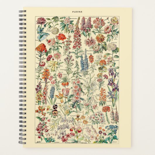 Fleurs Botanische Wildbloemdiagram Planner (Voorkant)