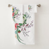 Fleurs Bouquet Giraffe Serviettes de bain (En situation)