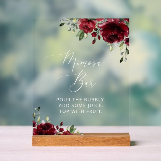 Fleurs Bourgognes, Fleurs Rouges, Boho, Bar Mimosa (Neutre)