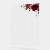 Fleurs Bourgognes, Fleurs Rouges, Boho, Carte de s (Angle)