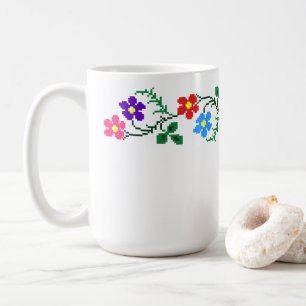 Fleurs Broderie Ethnique Mug