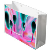 Fleurs Buds Floral Imaginaire Design Sac cadeau (Devant Angle)