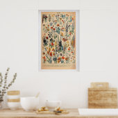 Fleurs by Adolphe Millot  Vintage Botanical Poster (Cuisine)