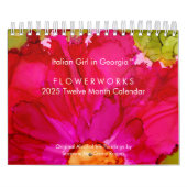 Fleurs - Calendrier 2025 de douze mois d'art (Protection)