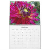 Fleurs - Calendrier de 18 mois (Mar 2026)