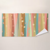 Fleurs calmes et relaxantes (Serviette de bain)