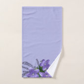 Fleurs Campanula Lavender Lumière Violet Arrière - (Serviette à main)