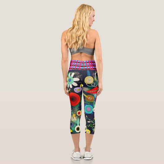 Fleurs capri leggings (Verso)
