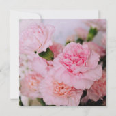 fleurs carnation rose toutes les invitations vierg (Dos)