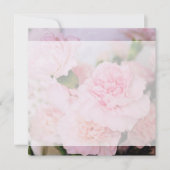fleurs carnation rose toutes les invitations vierg (Devant)