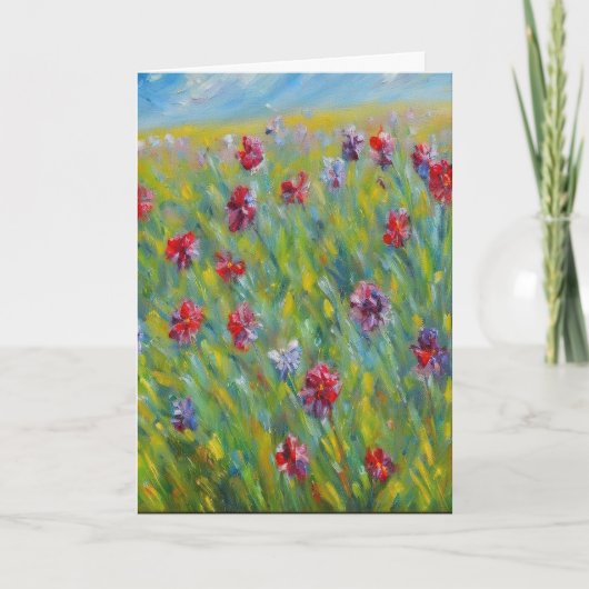 Fleurs Carte de voeux 2 (Devant)