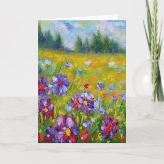 Fleurs Carte de voeux 4 (Devant)