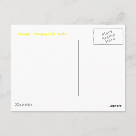 FLEURS! Carte postale (Dos)