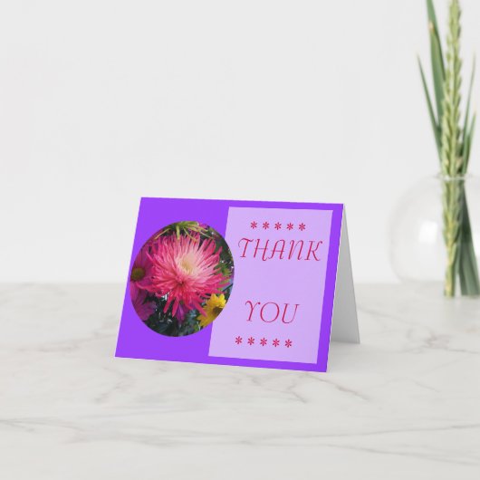 Fleurs Cartes de remerciements de mamans (Devant)