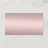 Fleurs cartes de visite fleuris, rose et or (Dos)