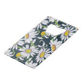 Fleurs chamomiles : Aquarelle bleu foncé. (Devant Angle)