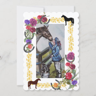 fleurs & chaussures de cheval invitation de gradua