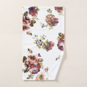 Fleurs chics minables vintages (Serviette à main)