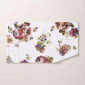 Fleurs chics minables vintages (Serviette à main)