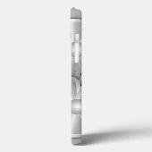 Fleurs Chrome - Coque Argent-Mate coque iphone (Verso / Gauche)