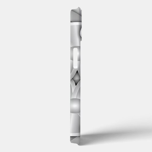 Fleurs Chrome - Coque Argent-Mate coque iphone (Verso / Droite)