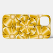 Fleurs Chrome - Coque Or-Mate coque iphone (Verso (horizontal))