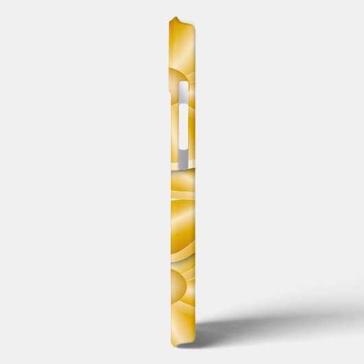 Fleurs Chrome - Coque Or-Mate coque iphone (Verso / Gauche)