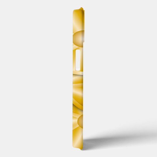 Fleurs Chrome - Coque Or-Mate coque iphone (Verso / Droite)