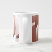 Fleurs Chrome - Géant de café en cuivre Mug (Dos)