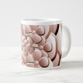Fleurs Chrome - Géant de café en cuivre Mug (Devant droit)