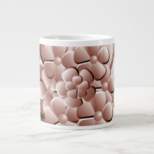 Fleurs Chrome - Géant de café en cuivre Mug