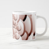 Fleurs Chrome - Géant de café en cuivre Mug (Droite)