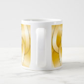 Fleurs Chrome - Géant Or Mug de café (Dos)
