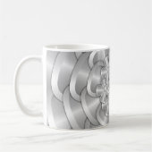 Fleurs Chrome - Mug café argent (Gauche)