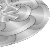 Fleurs Chrome - Planche à découper en argent (Coin)