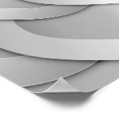 Fleurs Chrome - Poster Argent (Coin)