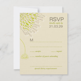 Fleurs Chrysanthemum Floral Mariage élégant RSVP