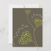 Fleurs Chrysanthemum Floral Mariage élégant RSVP (Devant)