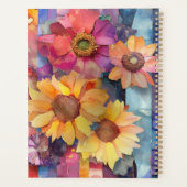 Fleurs Collage Papier Torn 20XX Spiral Planner (Dos)