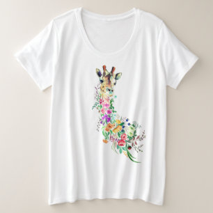 Fleurs colorées Bouquet Giraffe - Dessin Moderne