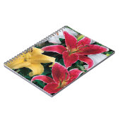 Fleurs colorées Carnet spiral (Côté gauche)