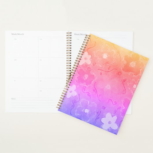 Fleurs colorées défraîchies (Devant avec enveloppe)