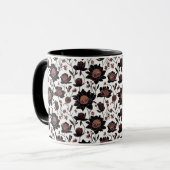 Fleurs colorées Design motif 23 - Café Mug (Devant gauche)