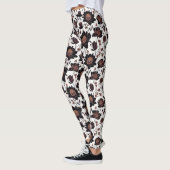 Fleurs colorées Design motif 23 - Leggings (Gauche)